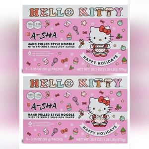 2 Box (12pack) Hello Kitty A-Sha Noodle Pack- Best Before: Nov. 13, 2025